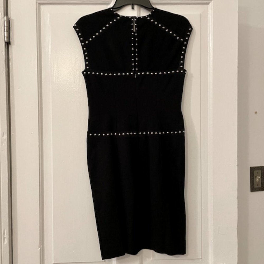Nanette Lepore black dress with silver studs